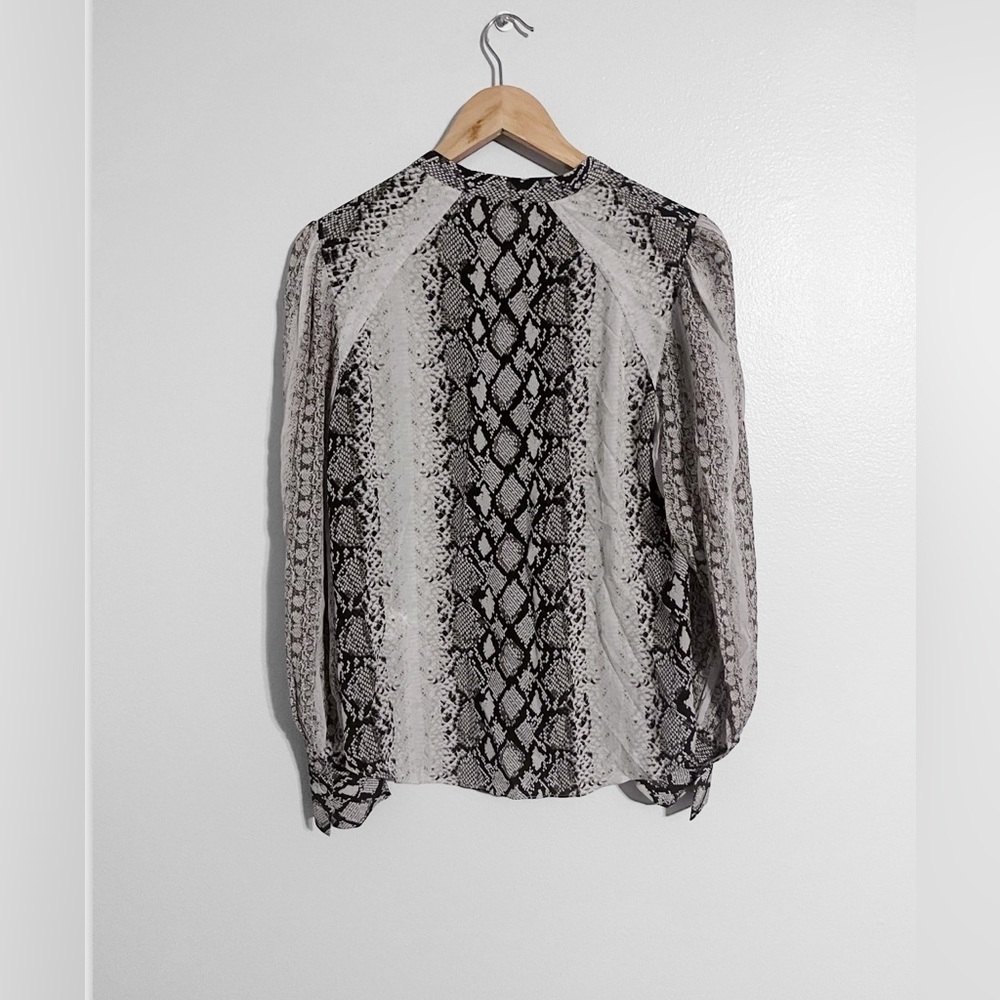 Joie Talin Snake Print Blouse - Picture 3 of 4